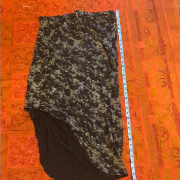 DKNYC tie dye camo style hi low skirt - Picture 6 of 8